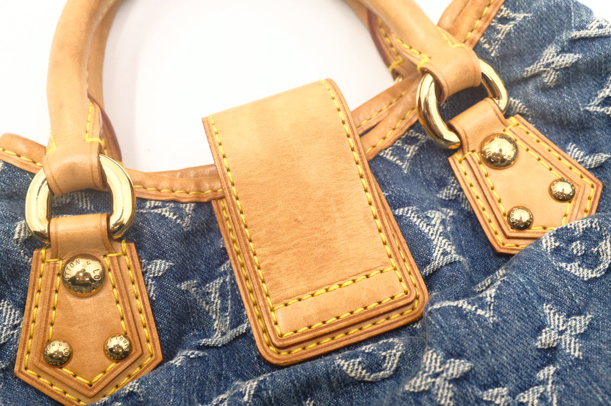 Louis Vuitton Mini Pleaty in Blue Denim Canvas