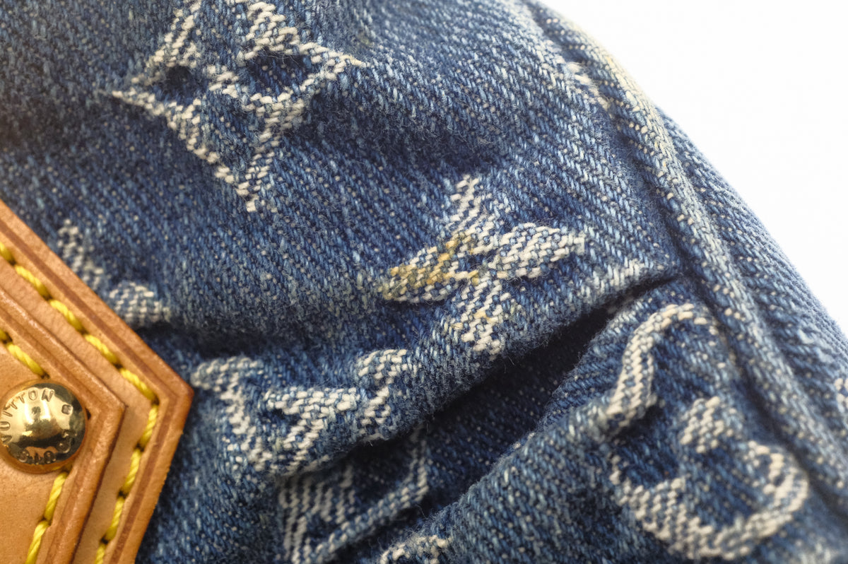 Louis Vuitton Mini Pleaty in Blue Denim Canvas