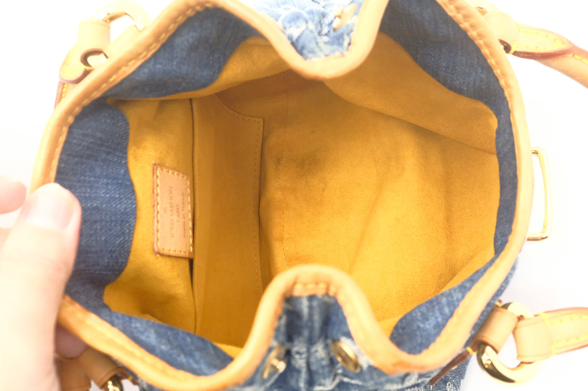 Louis Vuitton Mini Pleaty in Blue Denim Canvas