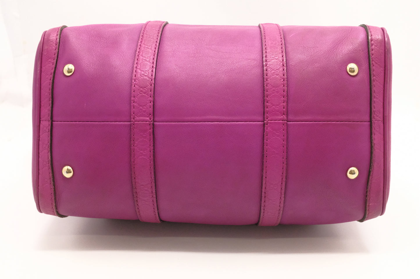 Gucci 2-Way Boston Bag in Magenta Leather