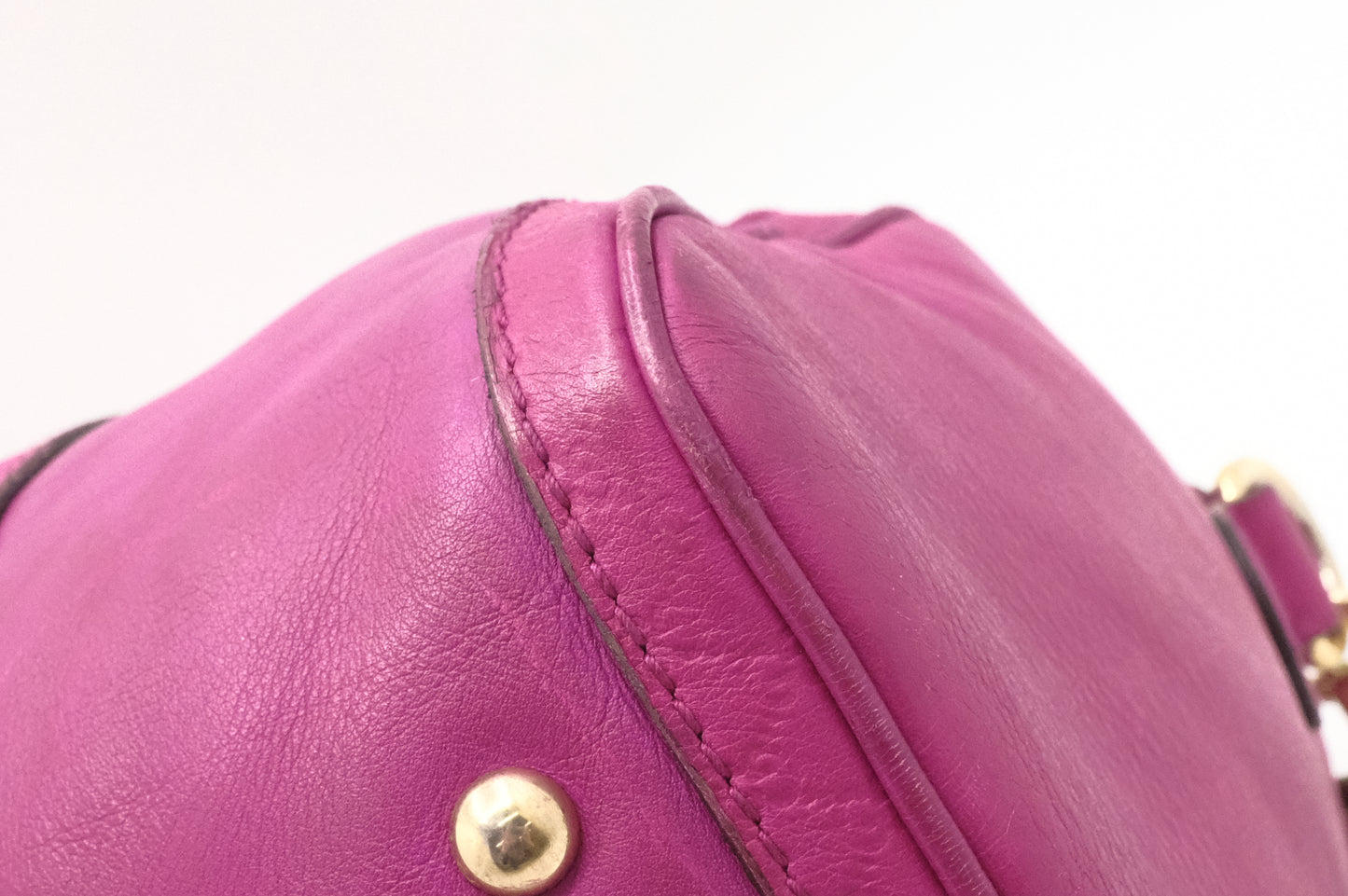 Gucci 2-Way Boston Bag in Magenta Leather