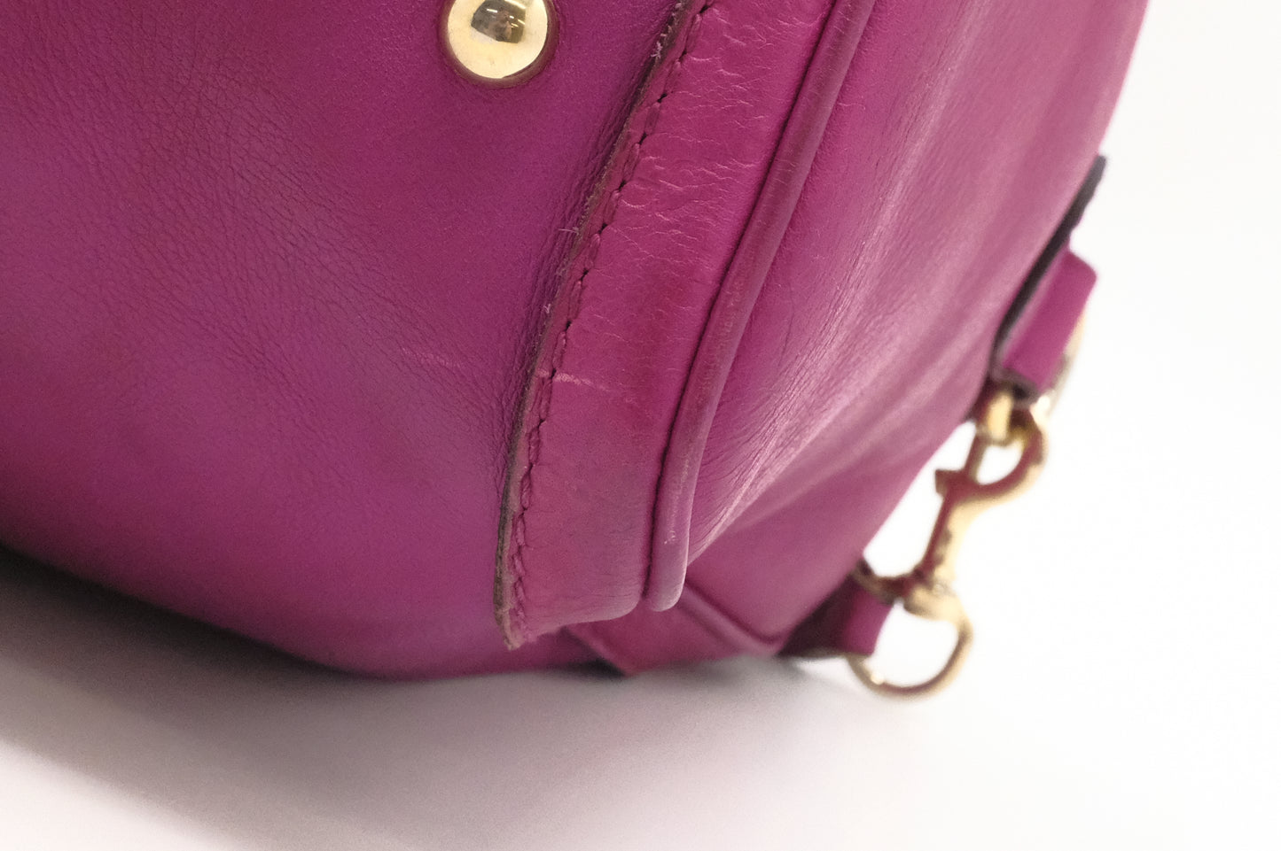 Gucci 2-Way Boston Bag in Magenta Leather