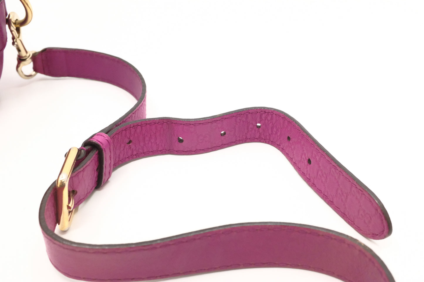 Gucci 2-Way Boston Bag in Magenta Leather