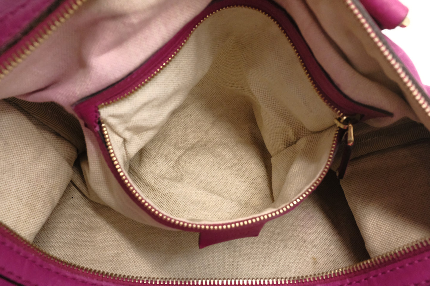 Gucci 2-Way Boston Bag in Magenta Leather