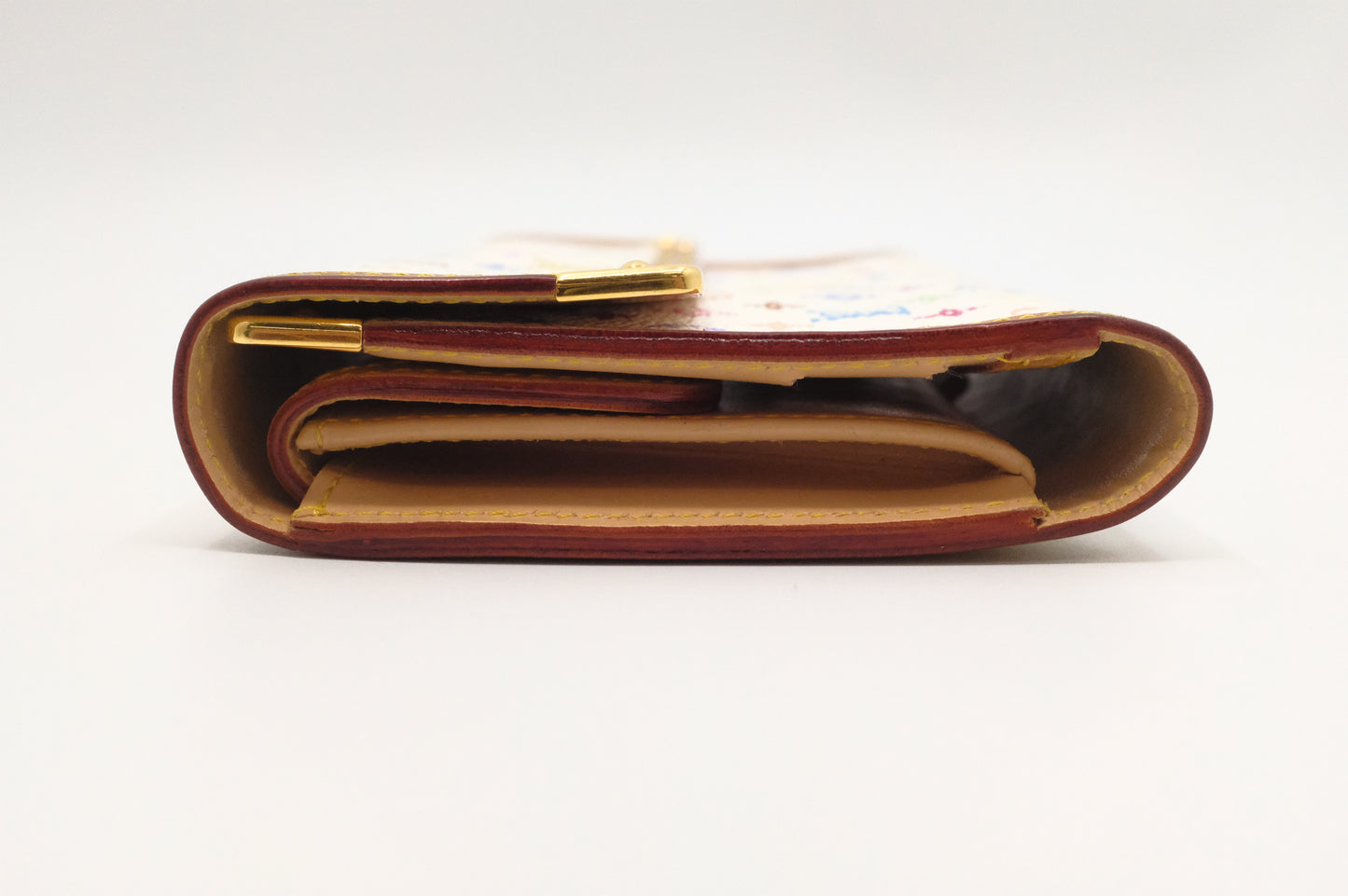 Louis Vuitton International Wallet in White Multicolor Canvas