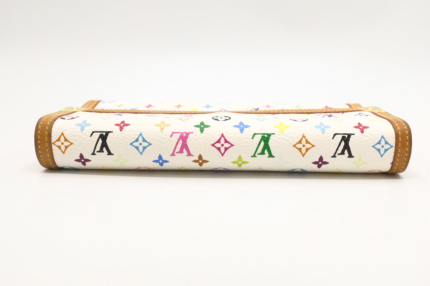 Louis Vuitton International Wallet in White Multicolor Canvas