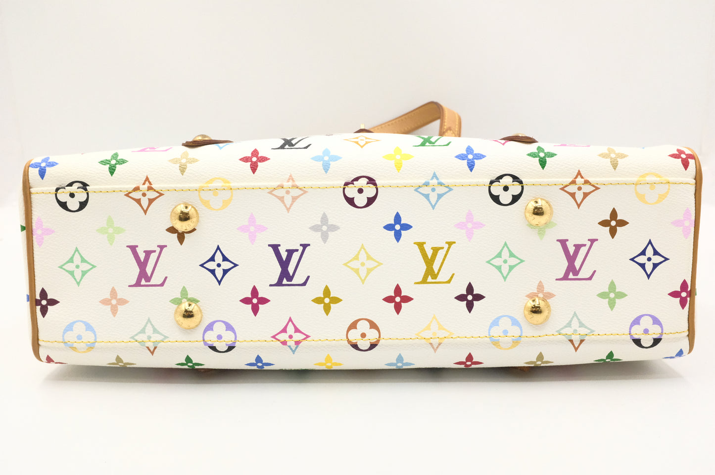 Louis Vuitton Aurelia MM in White Multicolor Canvas