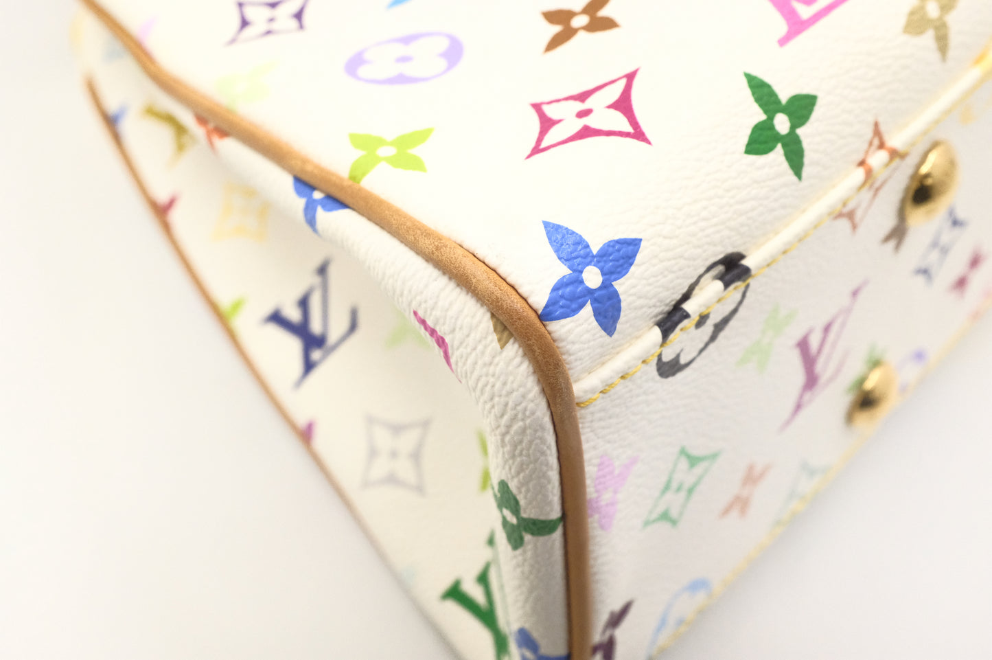 Louis Vuitton Aurelia MM in White Multicolor Canvas