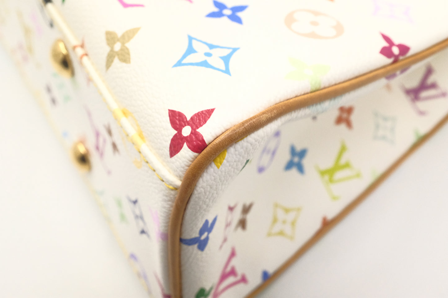 Louis Vuitton Aurelia MM in White Multicolor Canvas