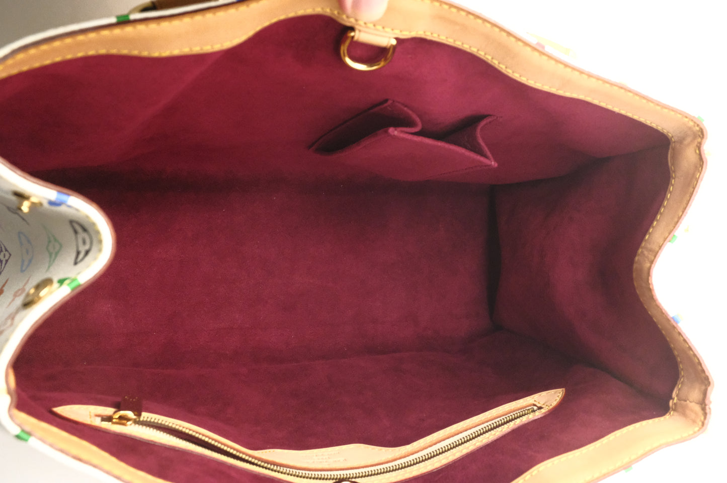 Louis Vuitton Aurelia MM in White Multicolor Canvas