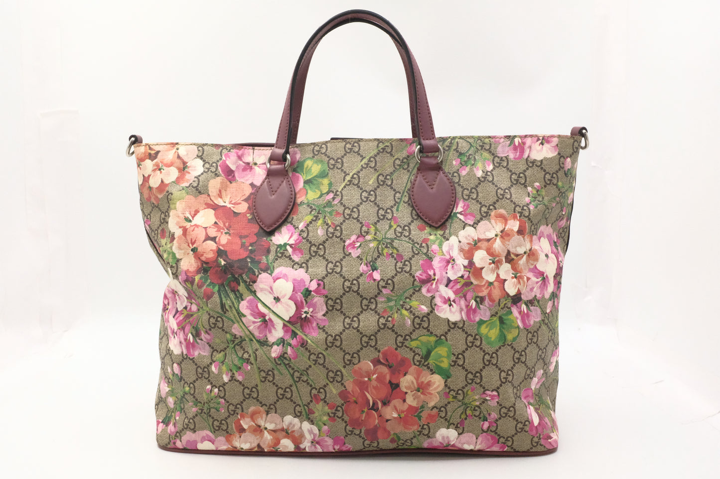 Gucci 2way Tote in GG Supreme Blooms Canvas