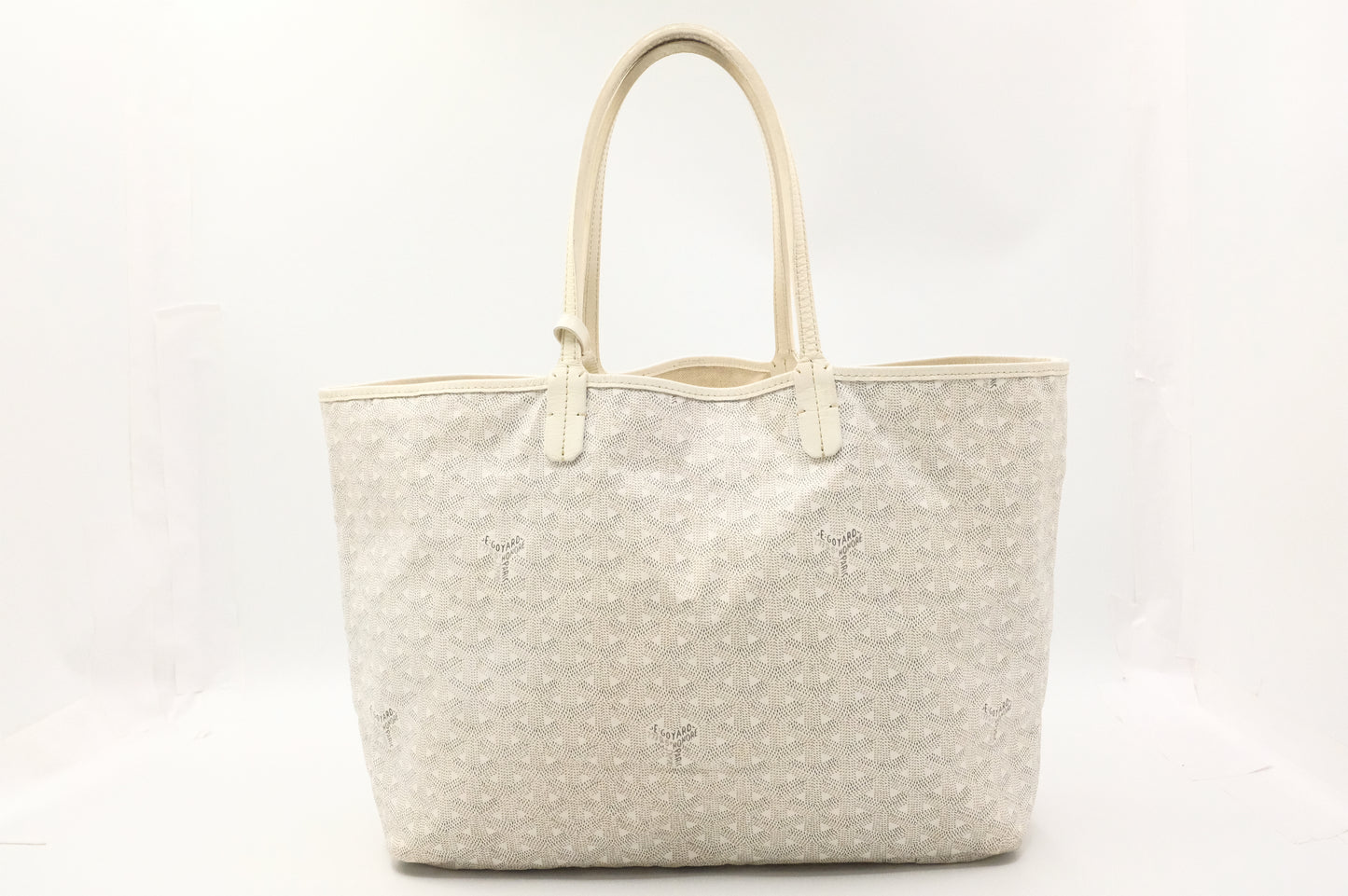 Goyard Saint Louis PM in White Goyardine Canvas