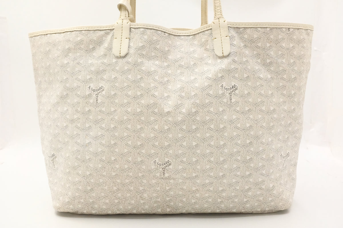 Goyard Saint Louis PM in White Goyardine Canvas