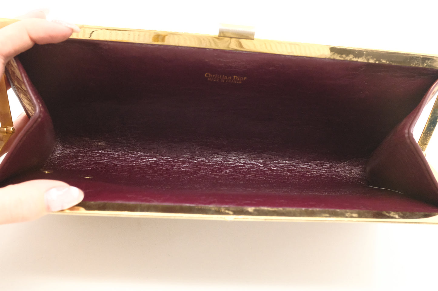 Dior Clutch in Red Oblique Canvas