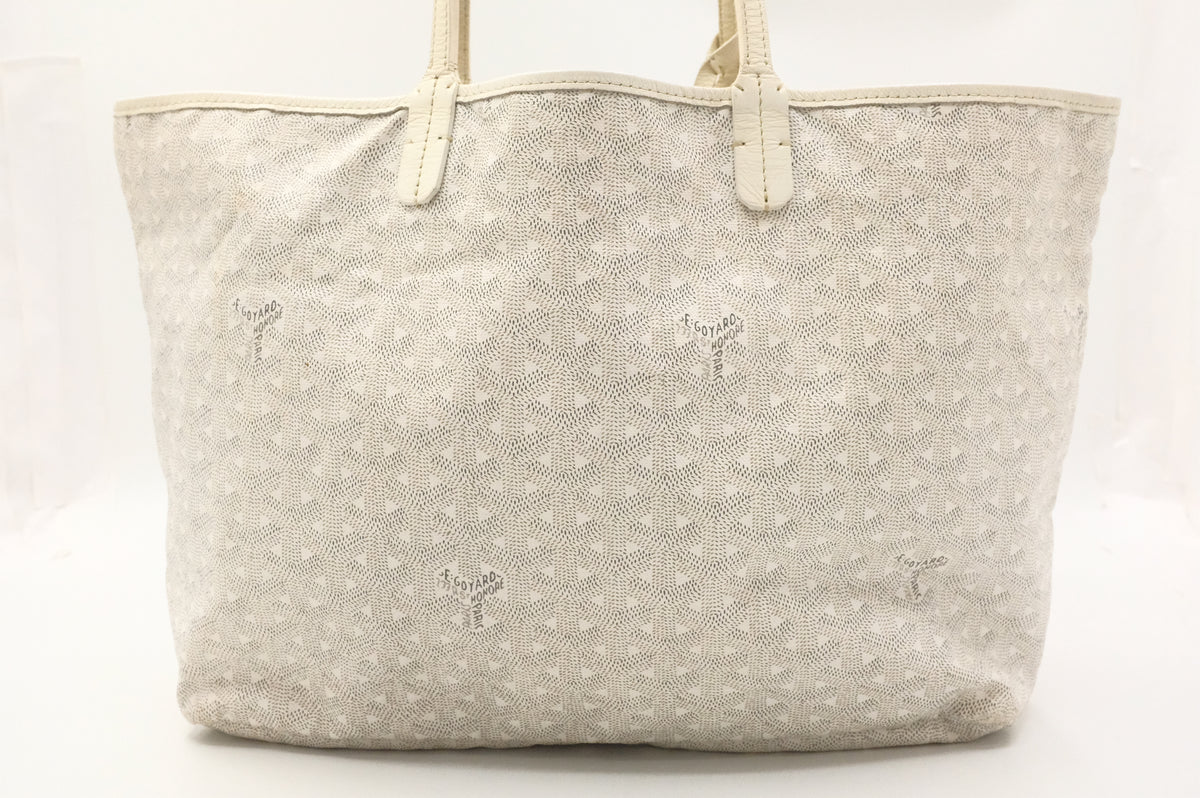 Goyard Saint Louis PM in White Goyardine Canvas