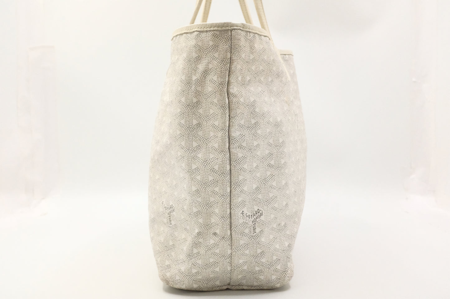 Goyard Saint Louis PM in White Goyardine Canvas