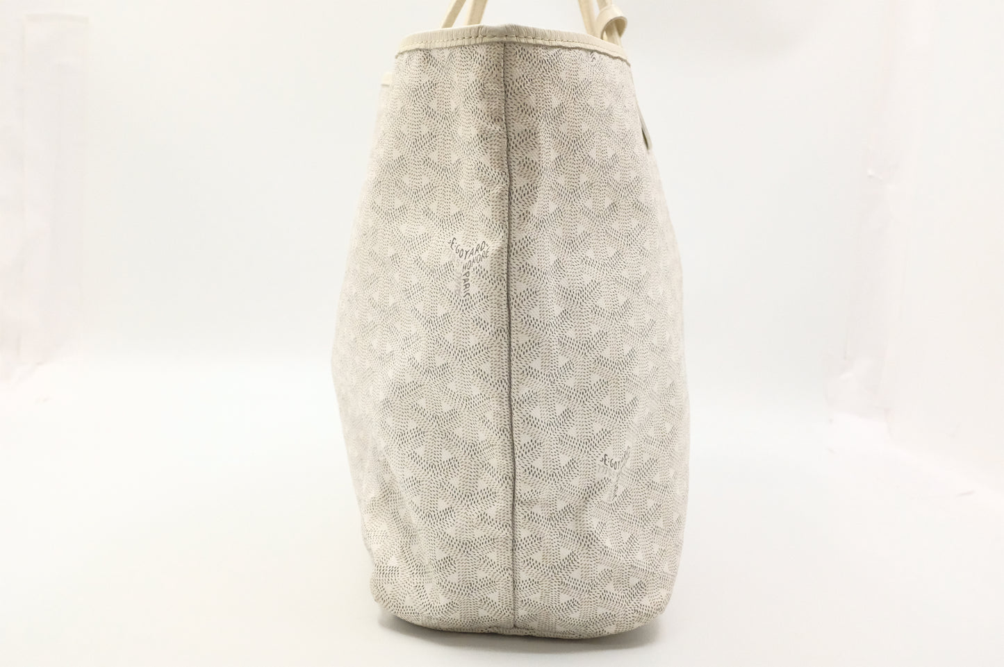 Goyard Saint Louis PM in White Goyardine Canvas