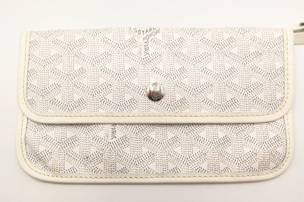 Goyard Saint Louis PM in White Goyardine Canvas