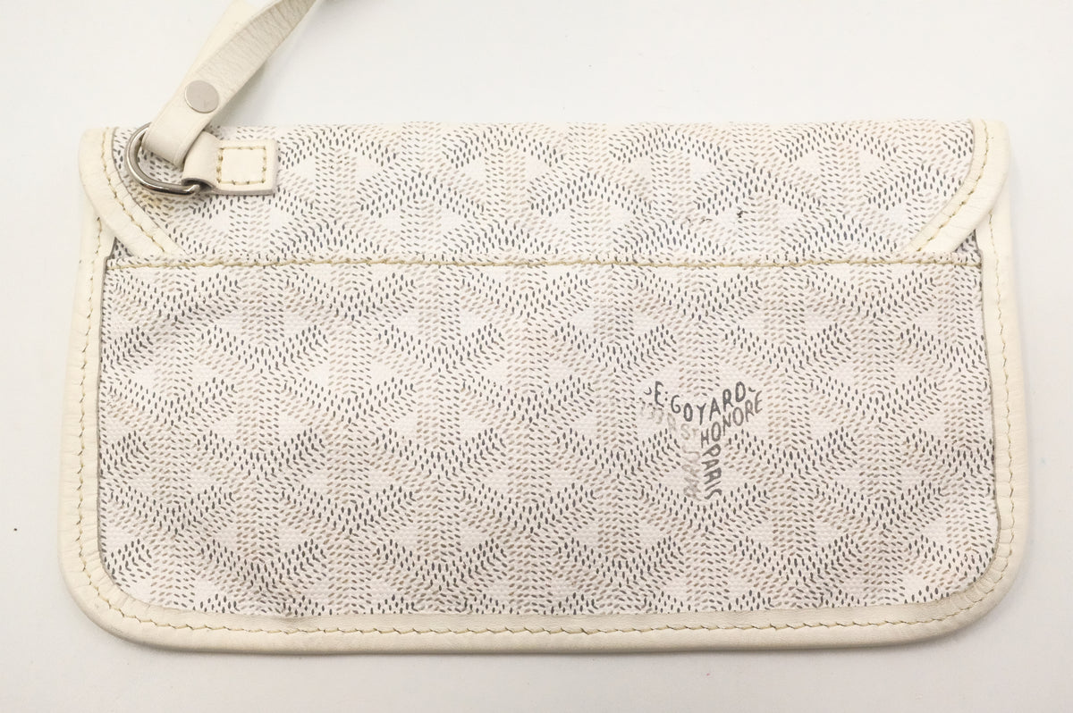 Goyard Saint Louis PM in White Goyardine Canvas