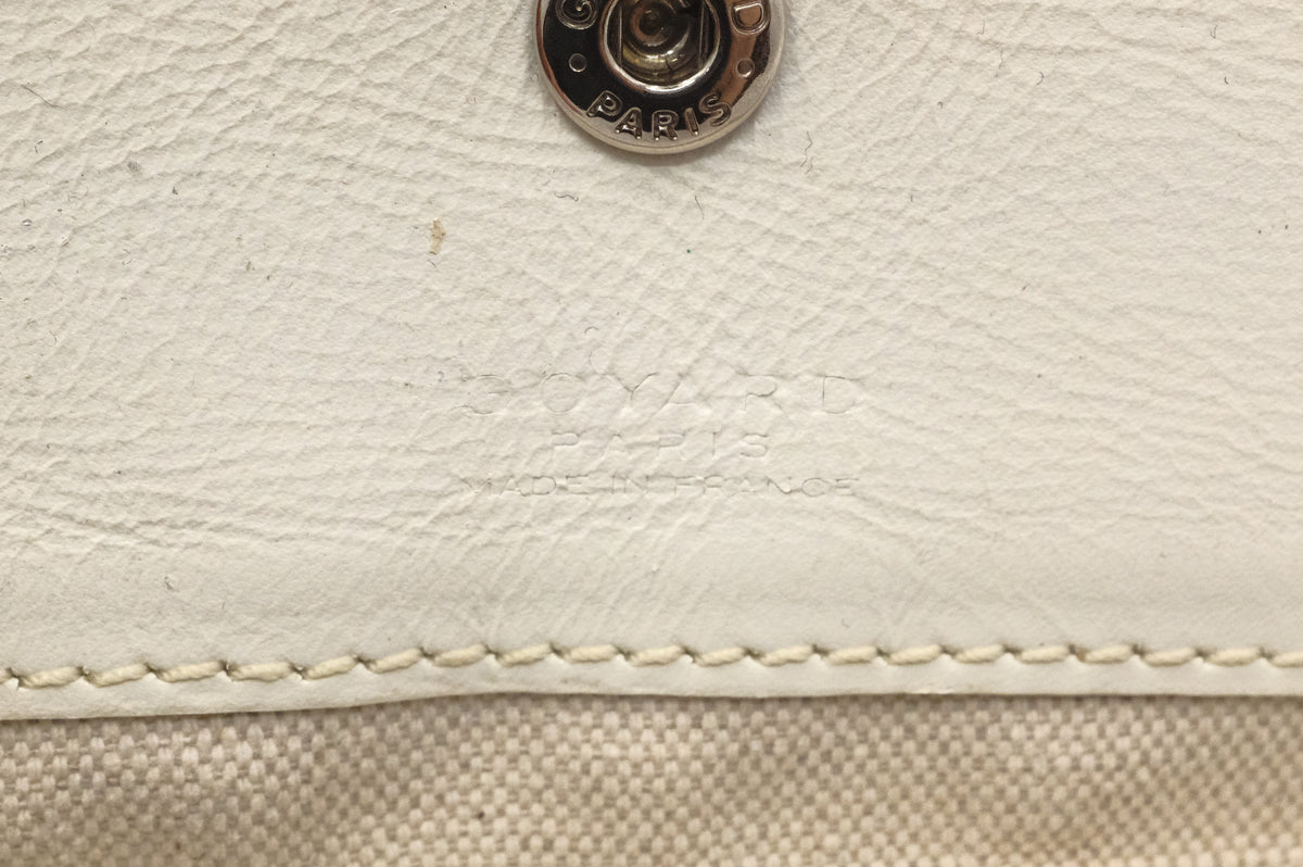 Goyard Saint Louis PM in White Goyardine Canvas
