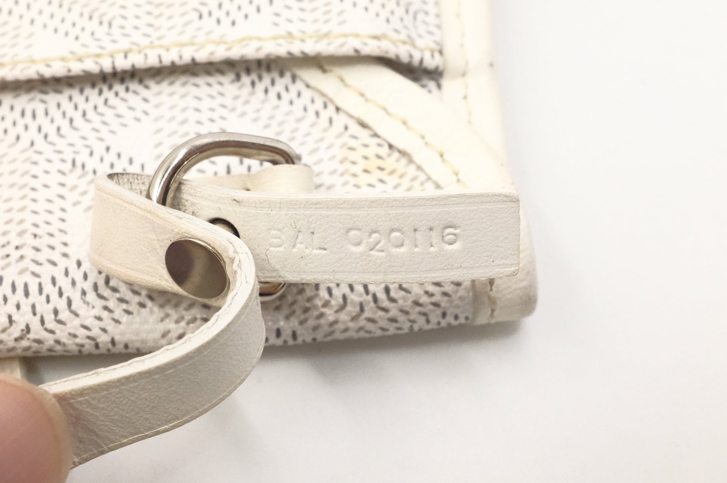 Goyard Saint Louis PM in White Goyardine Canvas
