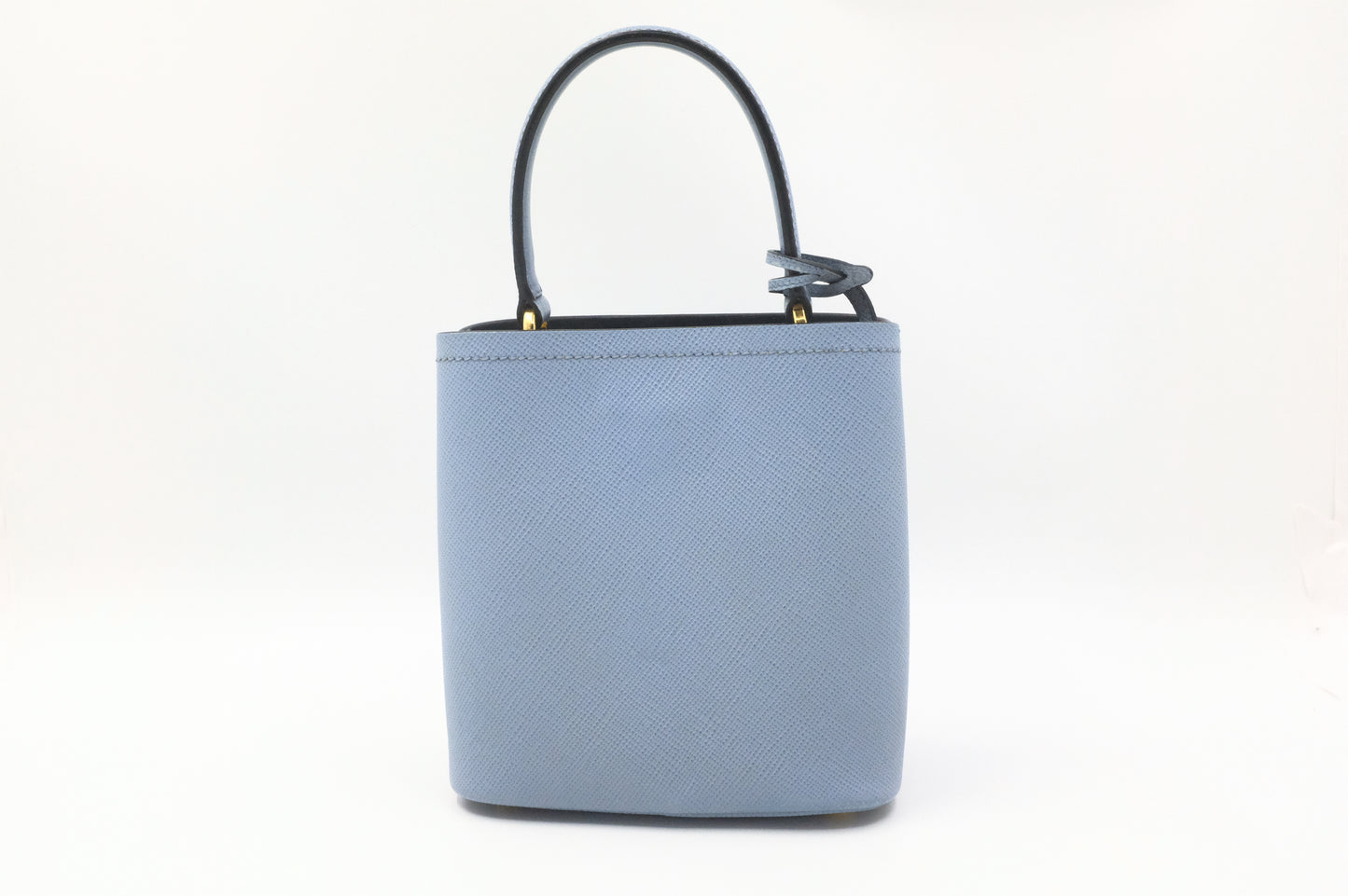 Prada Mini Panier in Astral Blue Saffiano Leather