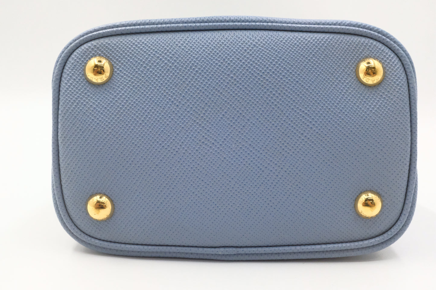Prada Mini Panier in Astral Blue Saffiano Leather