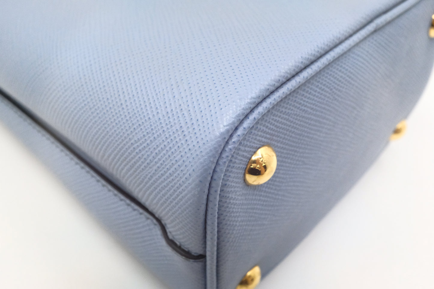 Prada Mini Panier in Astral Blue Saffiano Leather