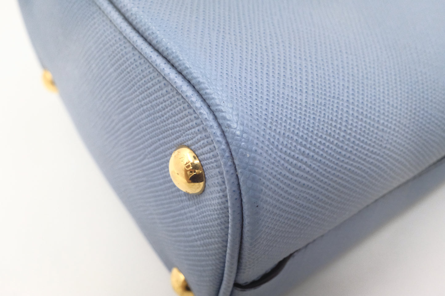 Prada Mini Panier in Astral Blue Saffiano Leather
