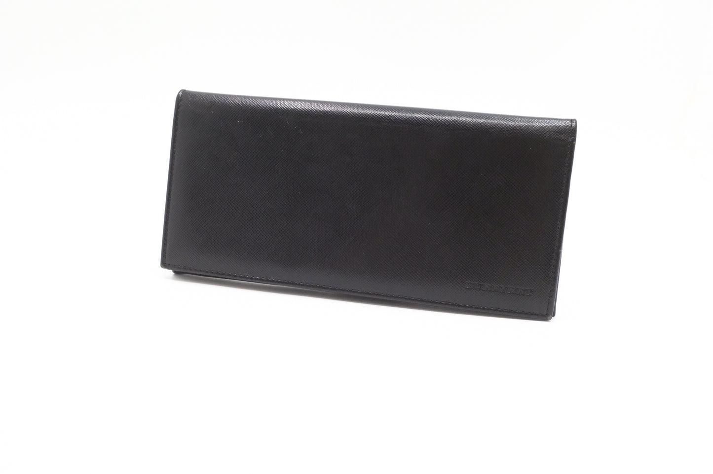 Burberry Long Wallet in Black Leather