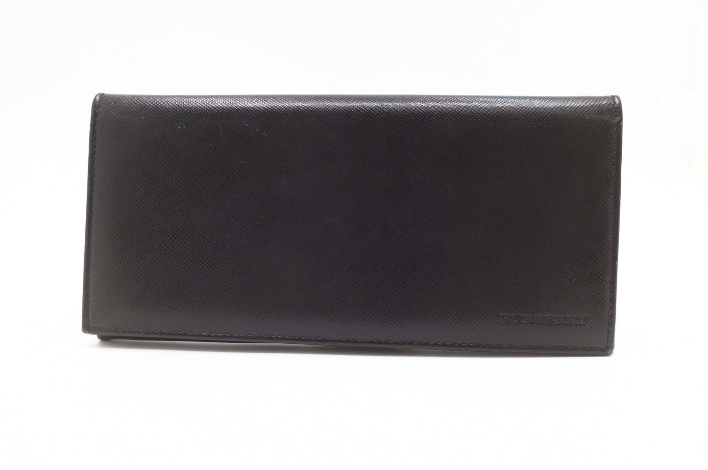Burberry Long Wallet in Black Leather