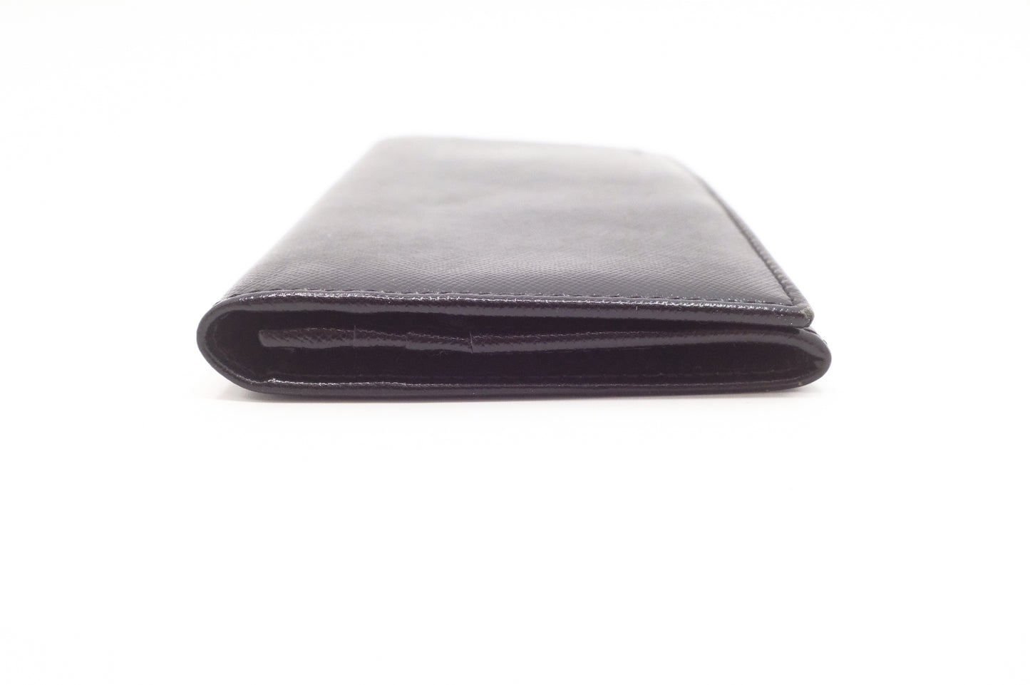 Burberry Long Wallet in Black Leather