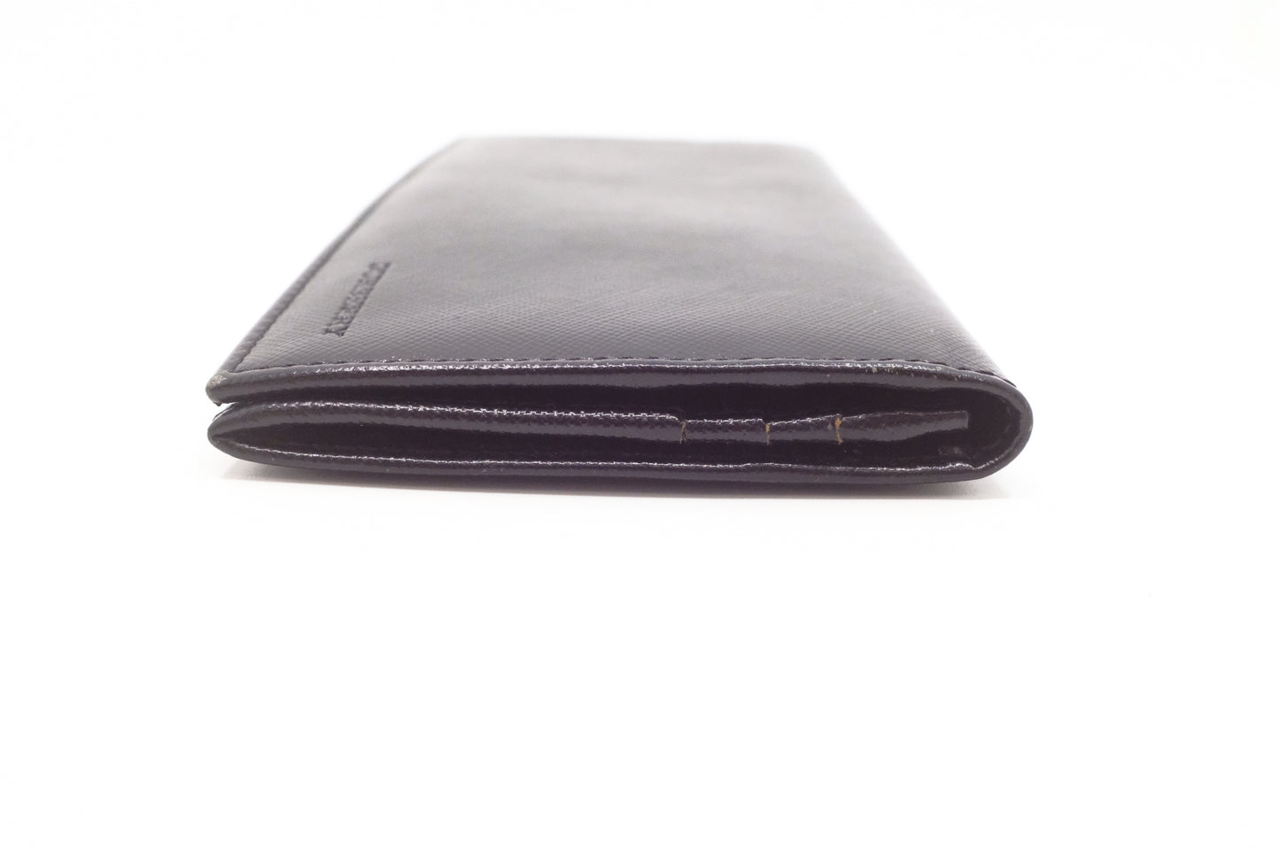 Burberry Long Wallet in Black Leather