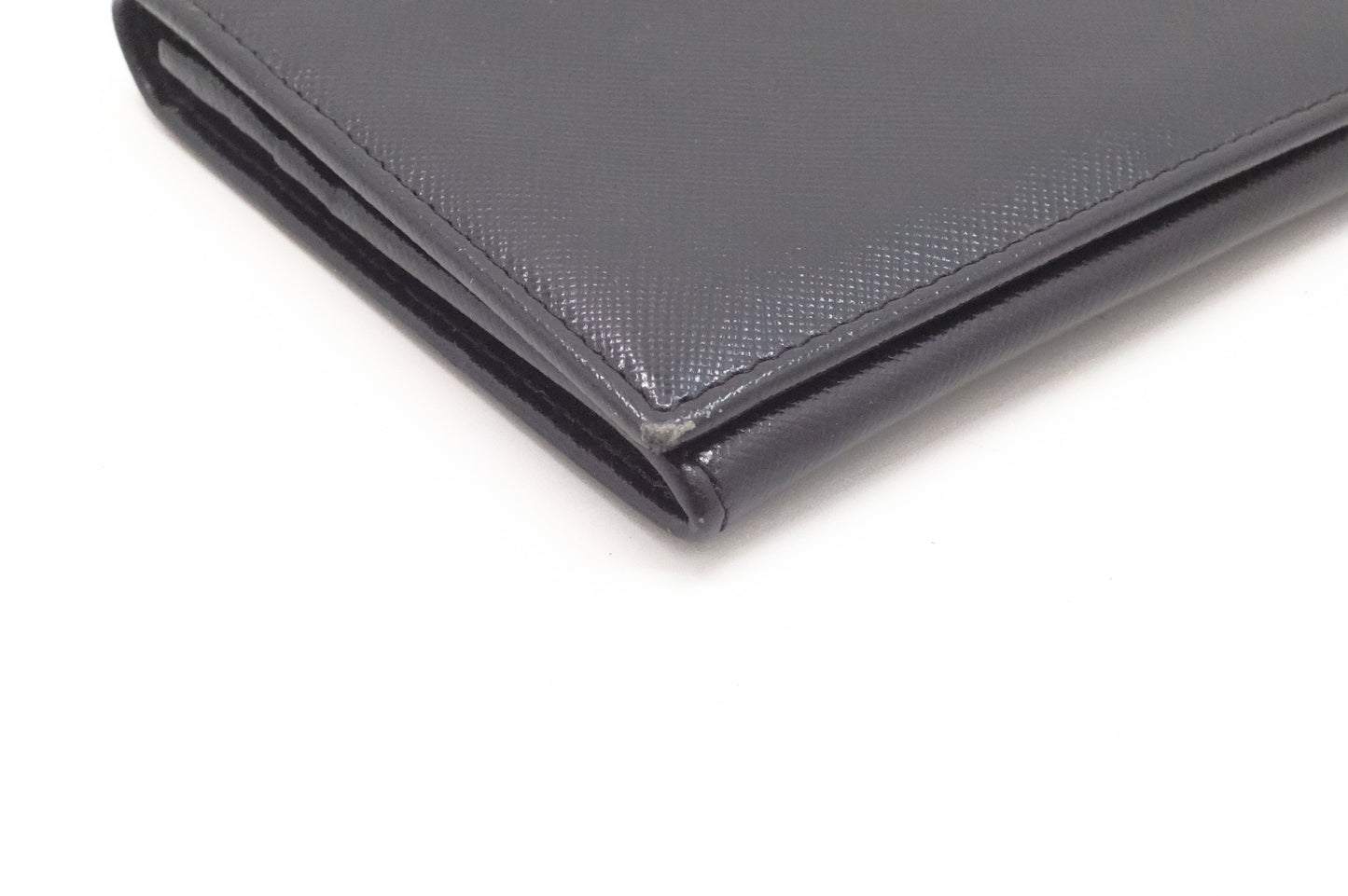Burberry Long Wallet in Black Leather