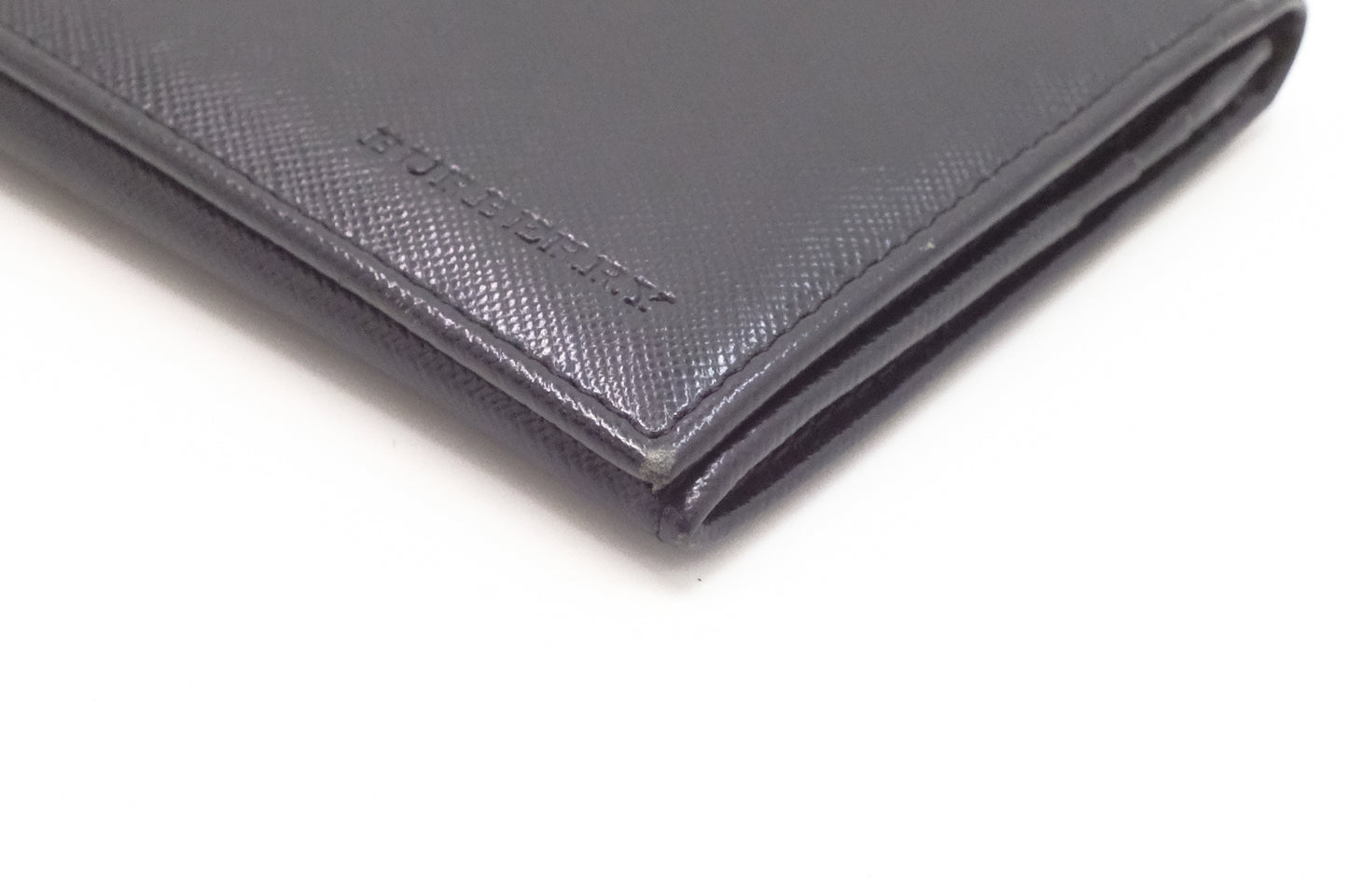 Burberry Long Wallet in Black Leather