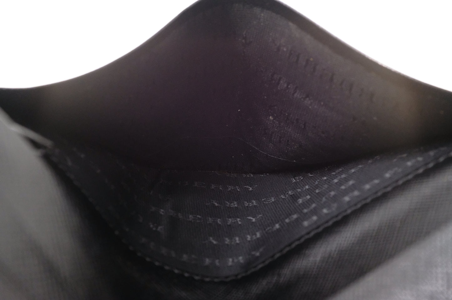 Burberry Long Wallet in Black Leather
