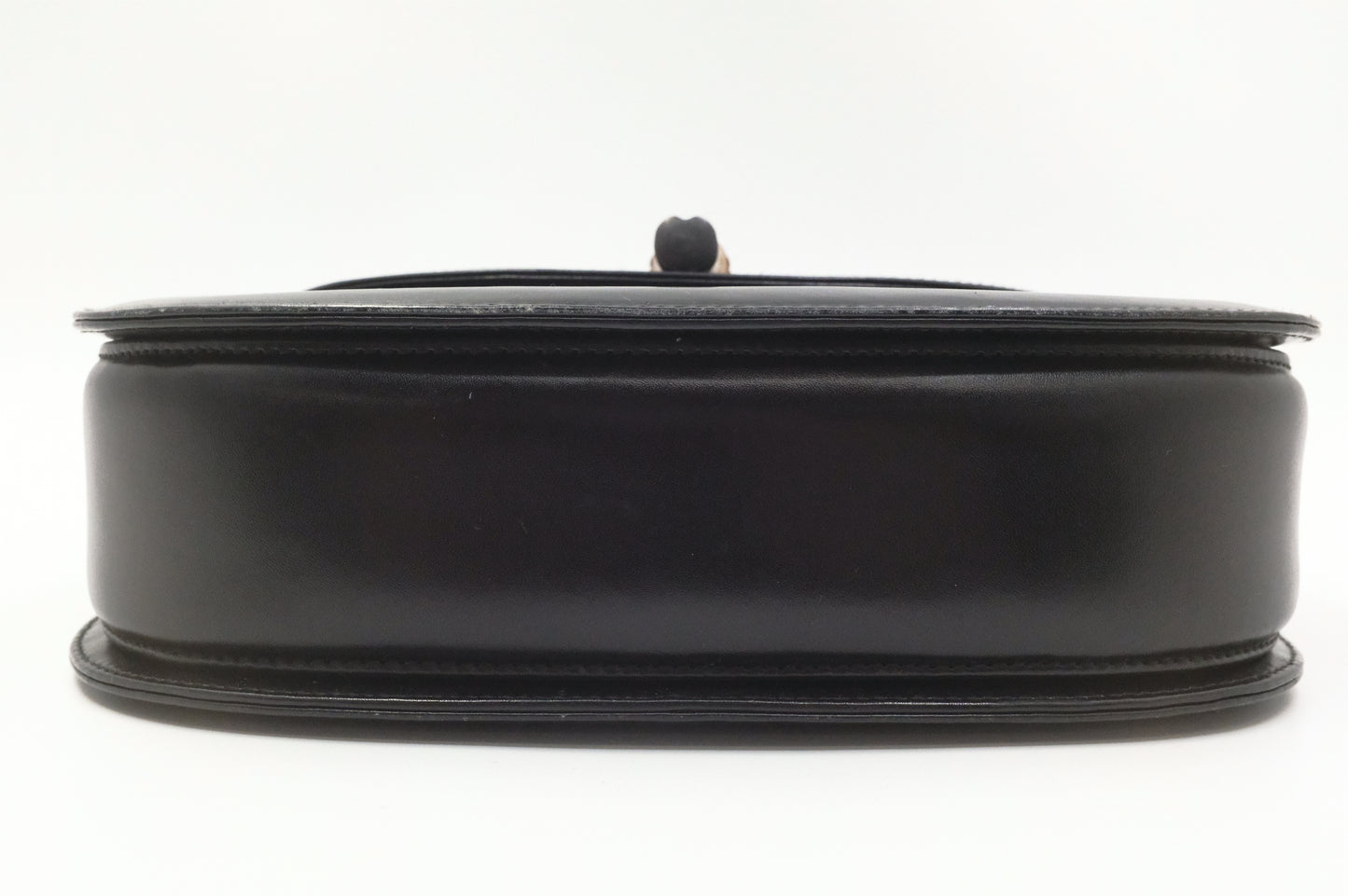 Gucci Since 1947 Bamboo Handbag in Black Leather