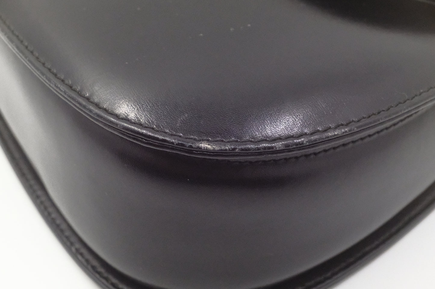 Gucci Since 1947 Bamboo Handbag in Black Leather