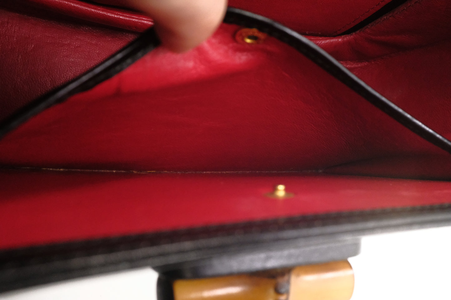 Gucci Since 1947 Bamboo Handbag in Black Leather