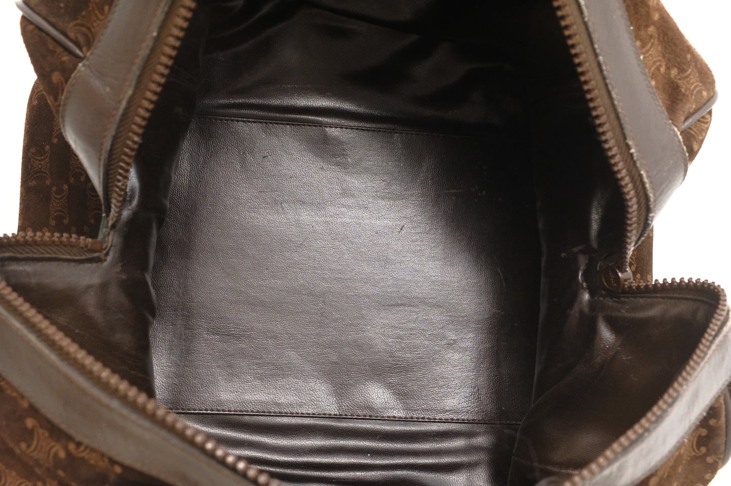 Celine Boston Bag in Brown Suede