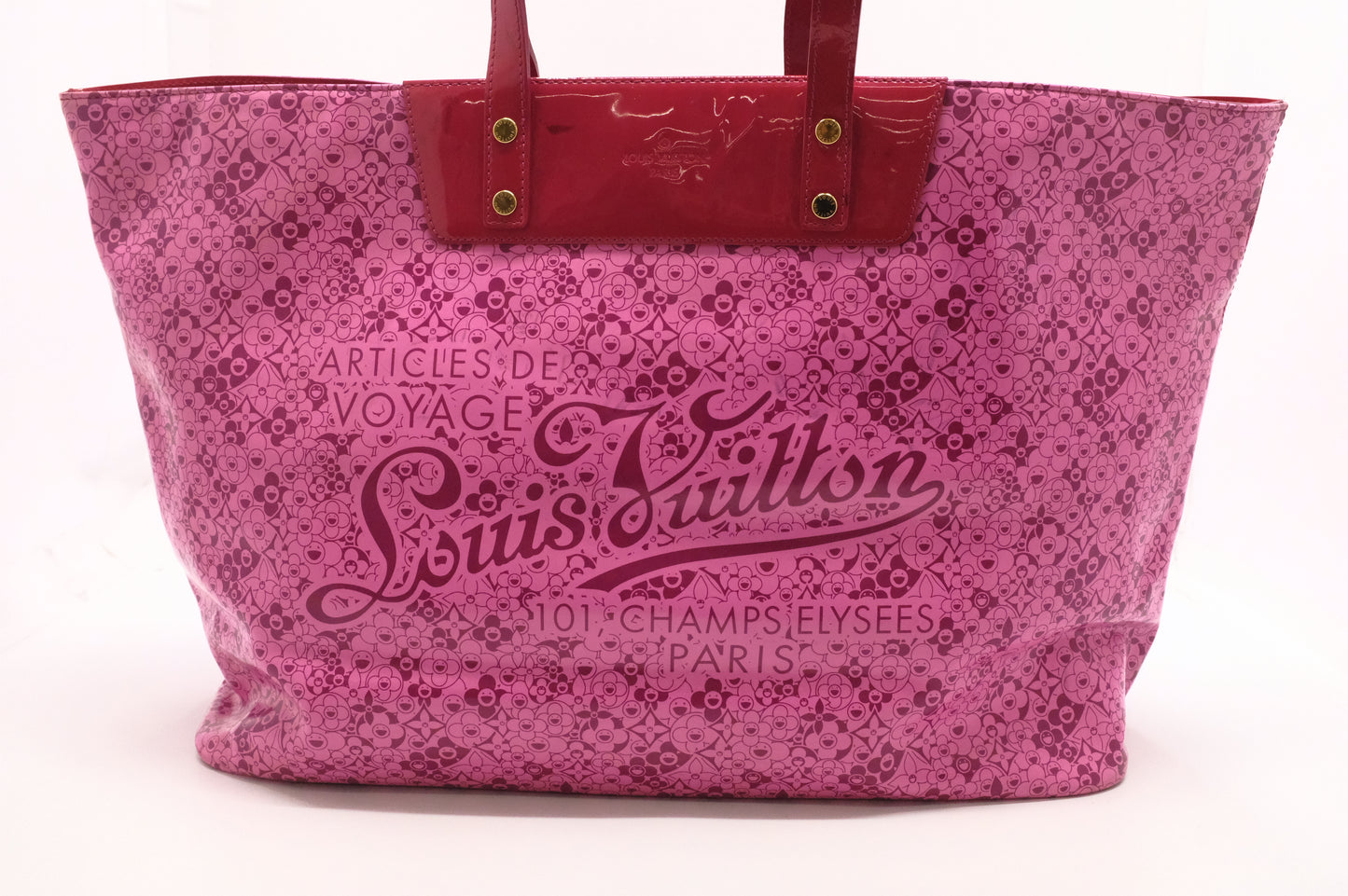 Louis Vuitton Cosmic Blossom Tote in Pink Vinyl Canvas