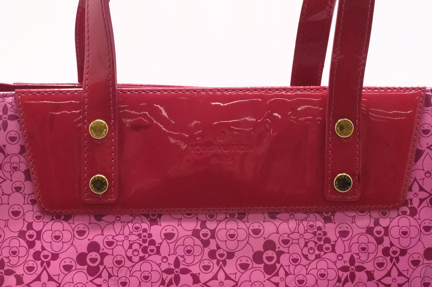 Louis Vuitton Cosmic Blossom Tote in Pink Vinyl Canvas