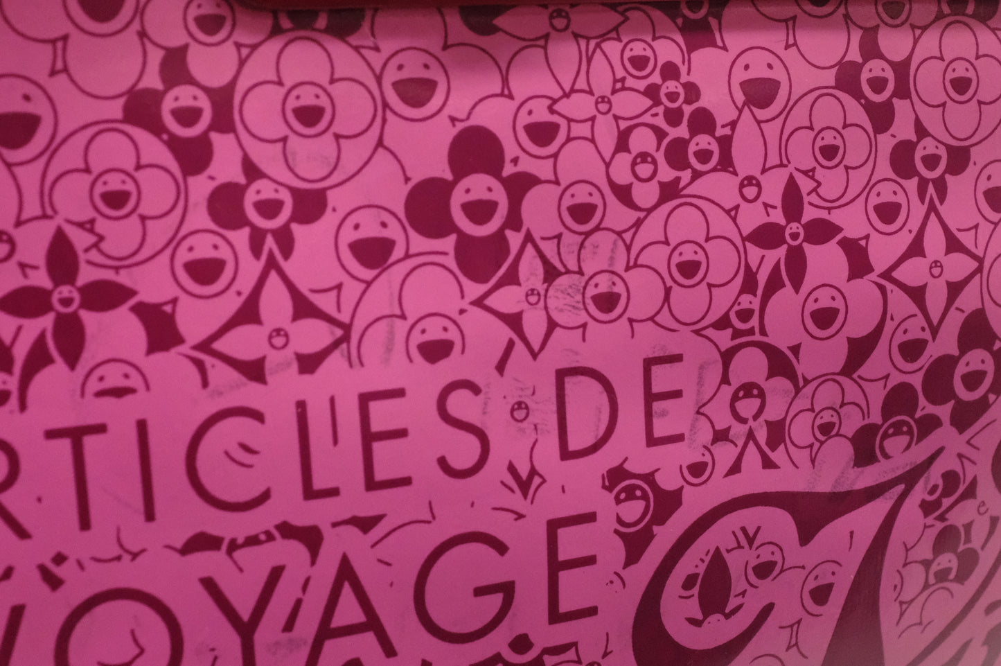 Louis Vuitton Cosmic Blossom Tote in Pink Vinyl Canvas