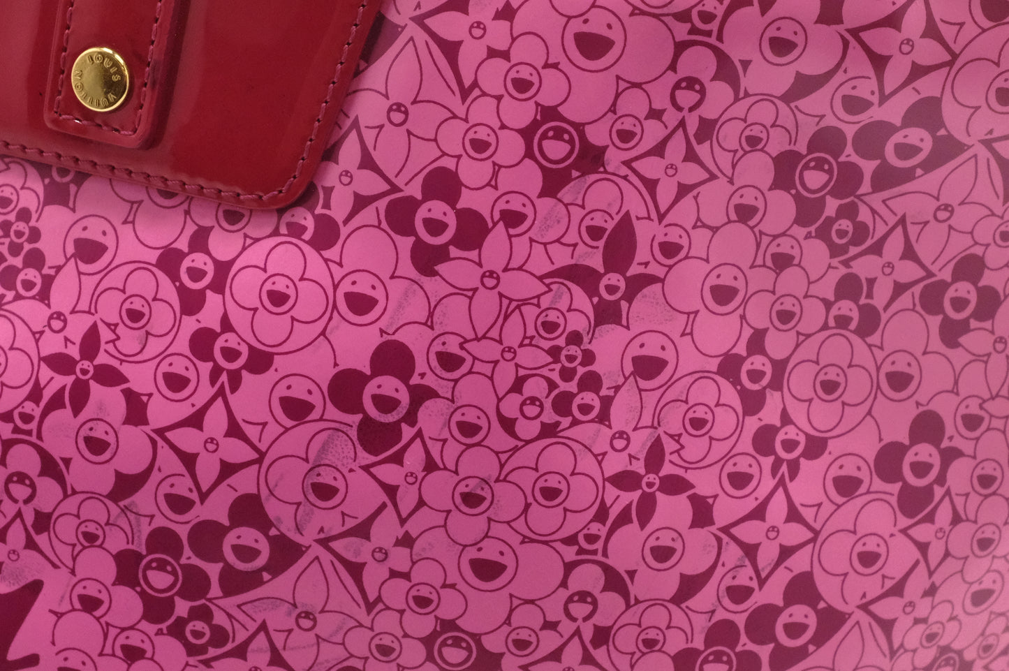 Louis Vuitton Cosmic Blossom Tote in Pink Vinyl Canvas