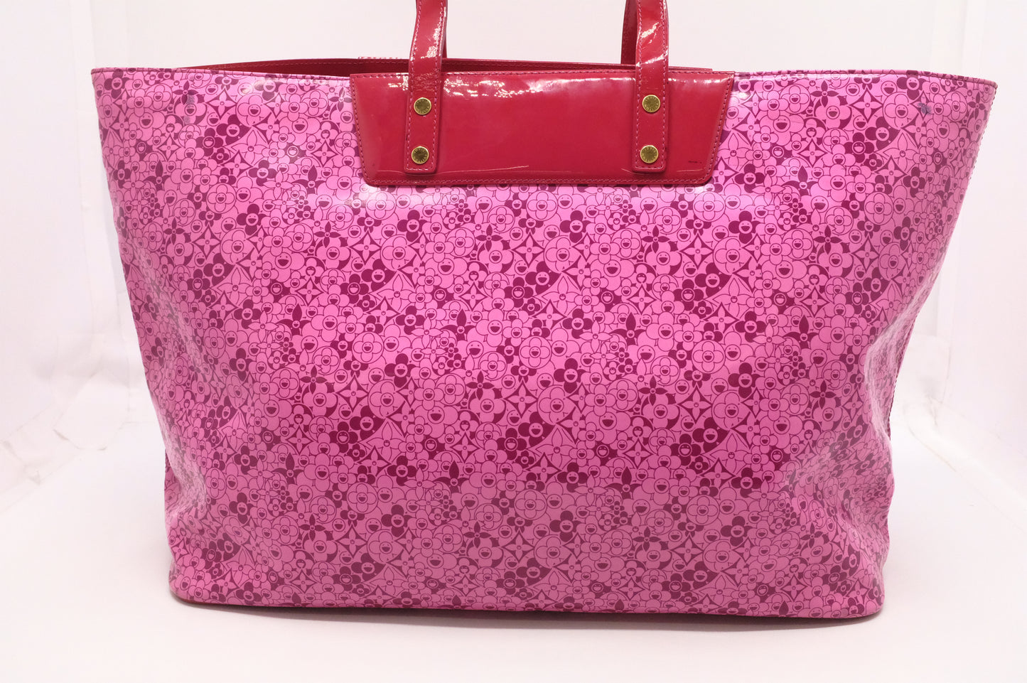 Louis Vuitton Cosmic Blossom Tote in Pink Vinyl Canvas