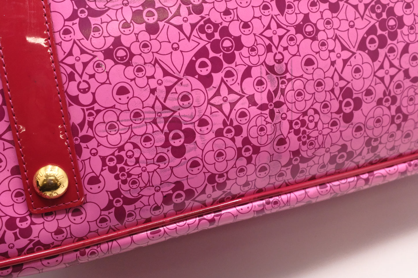 Louis Vuitton Cosmic Blossom Tote in Pink Vinyl Canvas