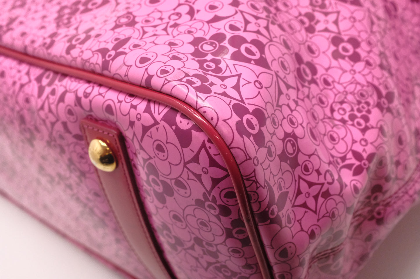 Louis Vuitton Cosmic Blossom Tote in Pink Vinyl Canvas