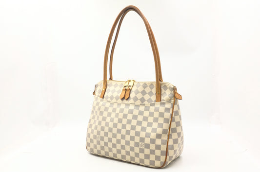 Louis Vuitton Figheri Shoulder Bag in Damier Azur Canvas