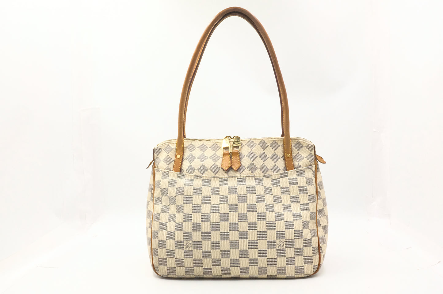 Louis Vuitton Figheri Shoulder Bag in Damier Azur Canvas