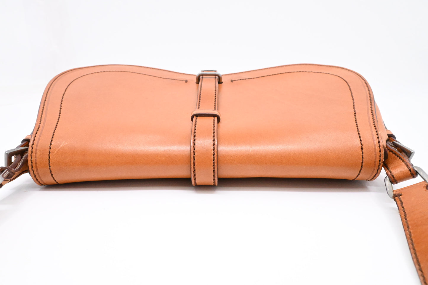 Prada Shoulder Bag in Brown Leather